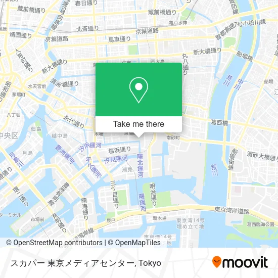 スカパー 東京メディアセンター map