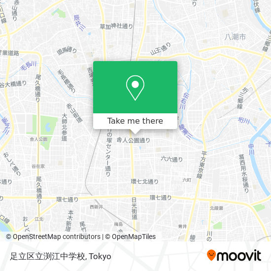 足立区立渕江中学校 map