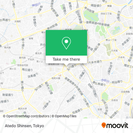 Atedo Shinsen map