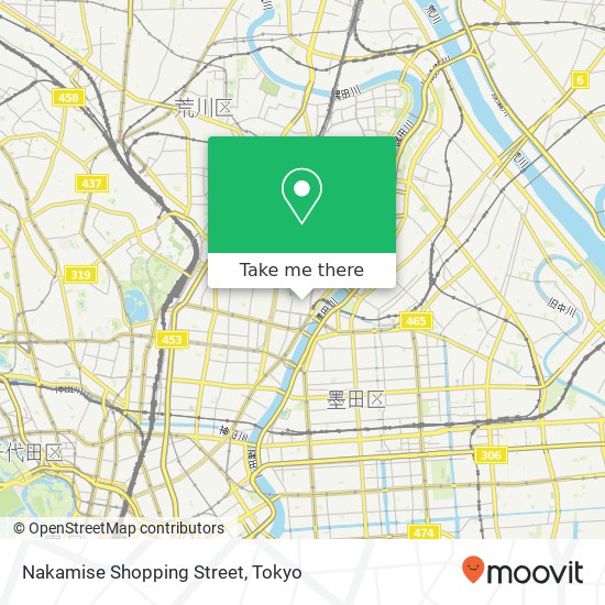 Nakamise Shopping Street map