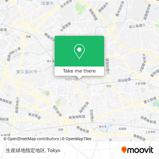 生産緑地指定地区 map