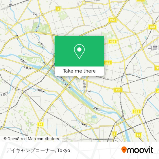 デイキャンプコーナー map