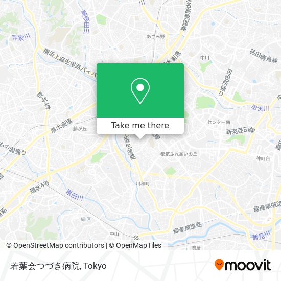 若葉会つづき病院 map