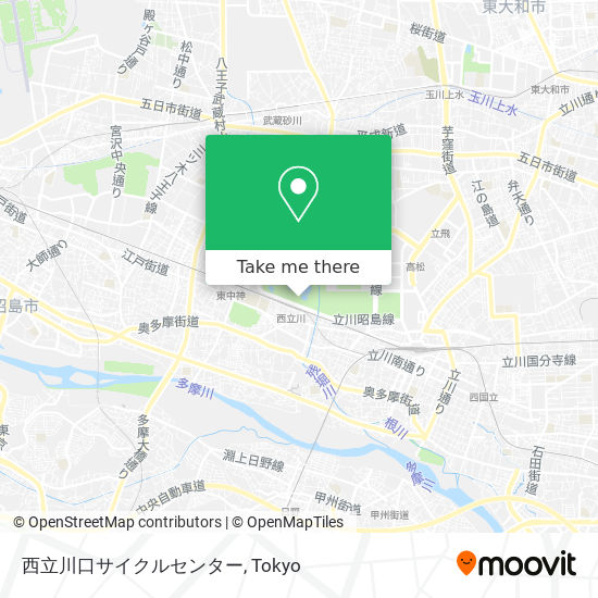 西立川口サイクルセンター map