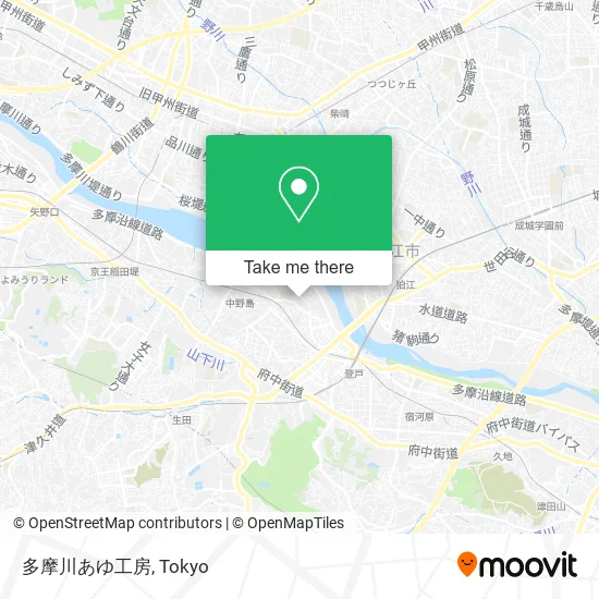 Tamagawa Ayu Workshop map