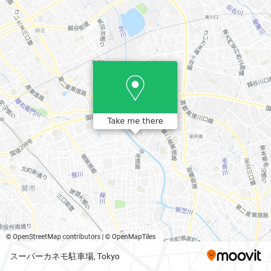 スーパーカネモ駐車場 map