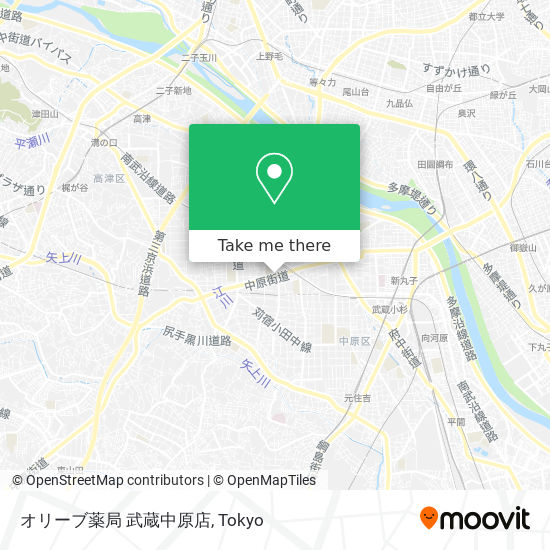 オリーブ薬局 武蔵中原店 map