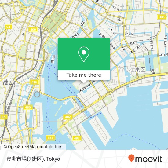 豊洲市場(7街区) map