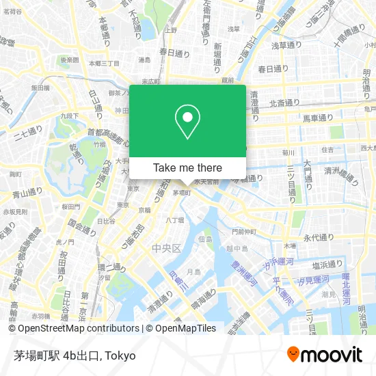茅場町駅 4b出口 map