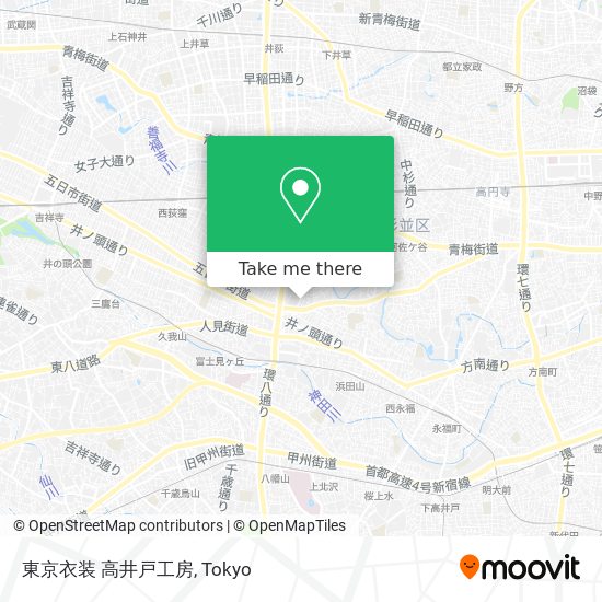 東京衣装 高井戸工房 map