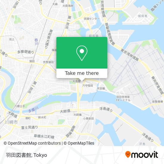 羽田図書館 map