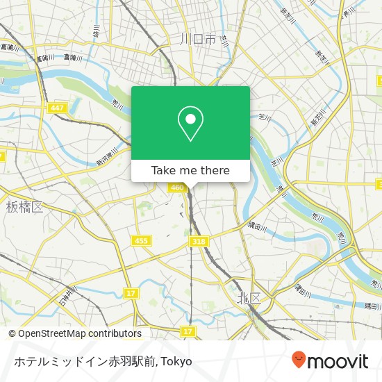 ホテルミッドイン赤羽駅前 map