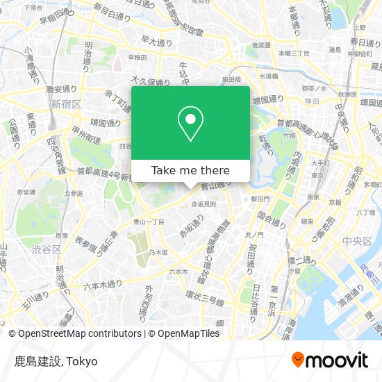 How To Get To 鹿島建設 In 新宿区 By Bus Or Metro