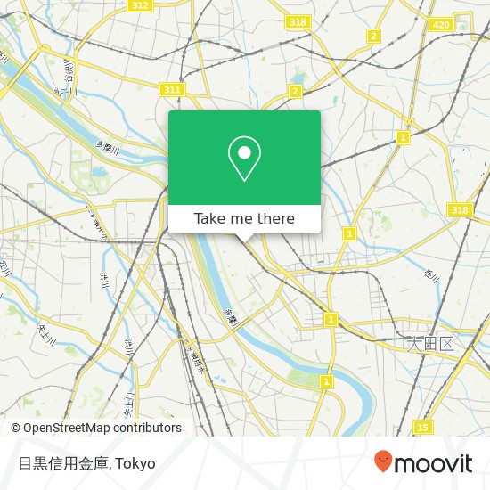 目黒信用金庫 map