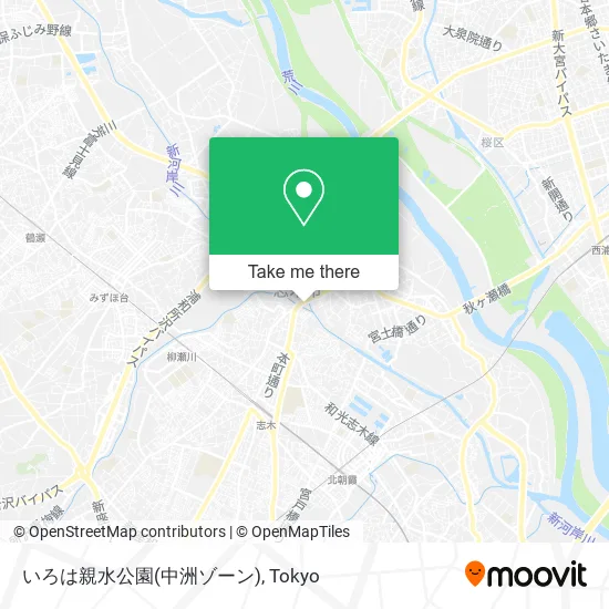 いろは親水公園(中洲ゾーン) map