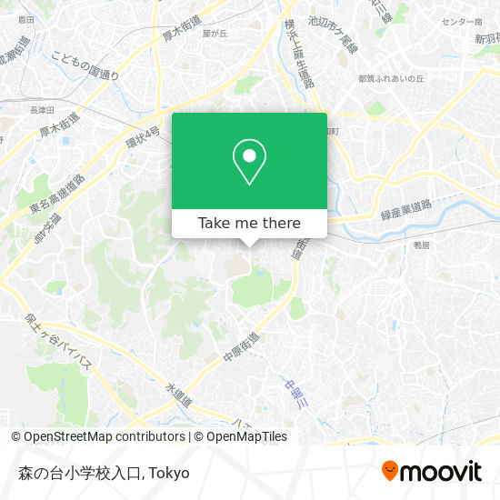 森の台小学校入口 map