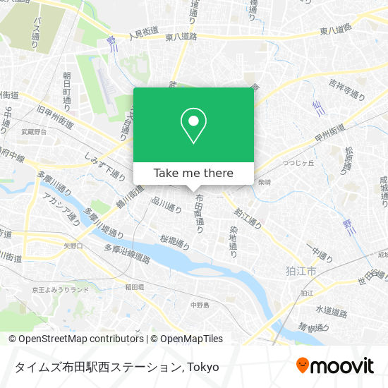 タイムズ布田駅西ステーション map