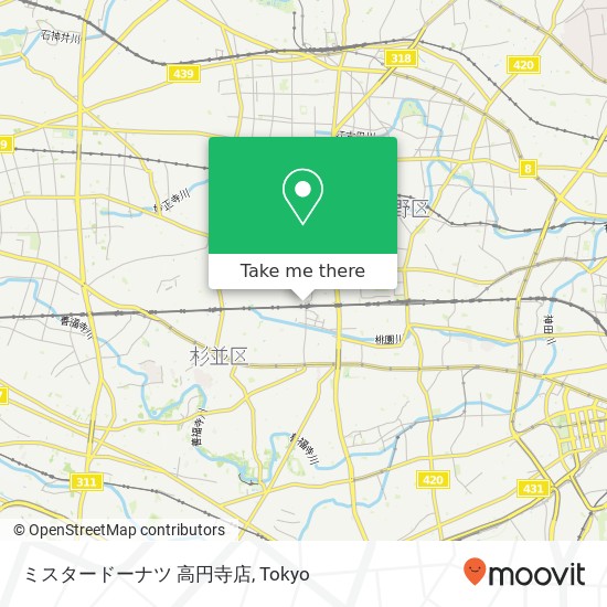 ミスタードーナツ 高円寺店 map