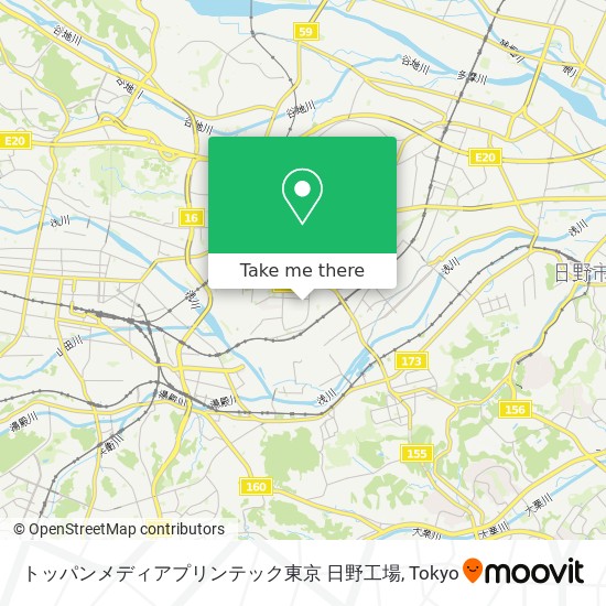 トッパンメディアプリンテック東京 日野工場 map