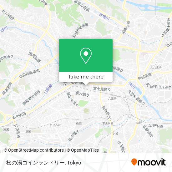 松の湯コインランドリー map