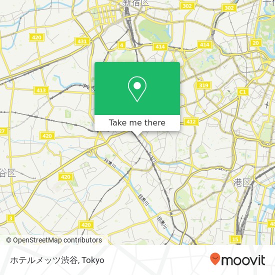 ホテルメッツ渋谷 map