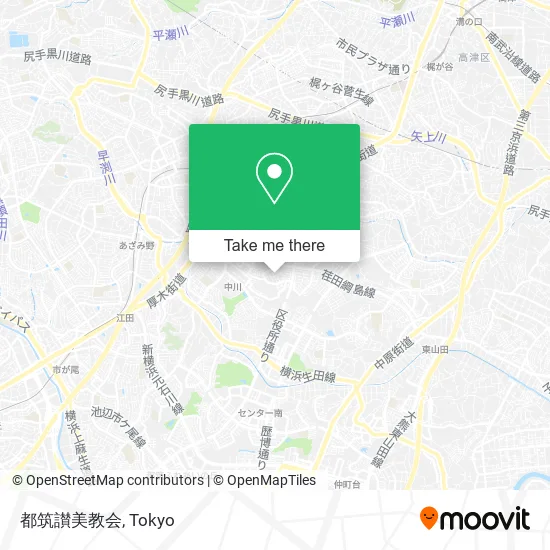 都筑讃美教会 map