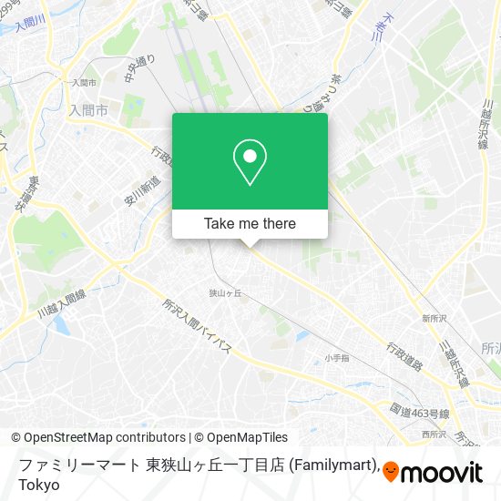 ファミリーマート 東狭山ヶ丘一丁目店 (Familymart) map