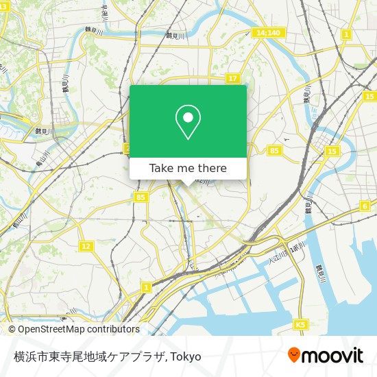 横浜市東寺尾地域ケアプラザ map