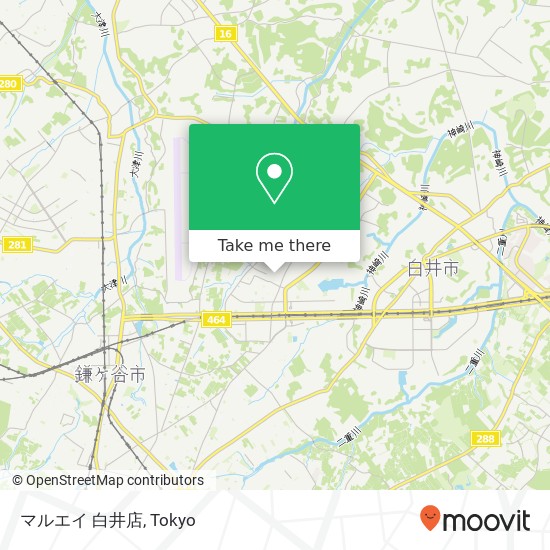 マルエイ 白井店 map