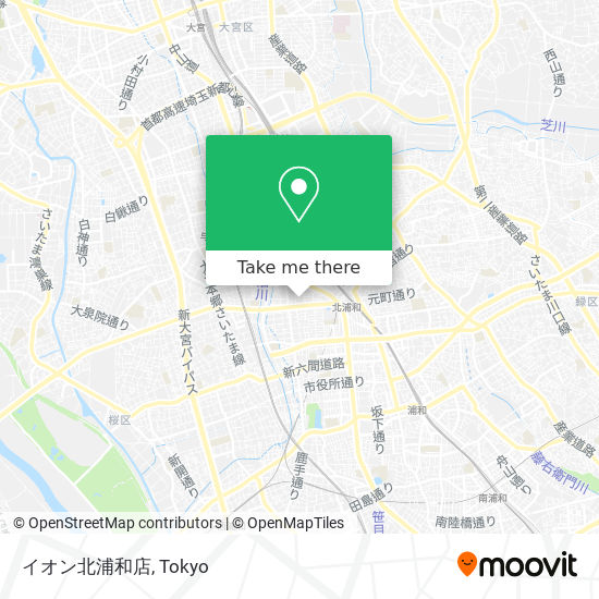 イオン北浦和店 map