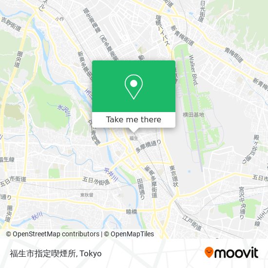 福生市指定喫煙所 map