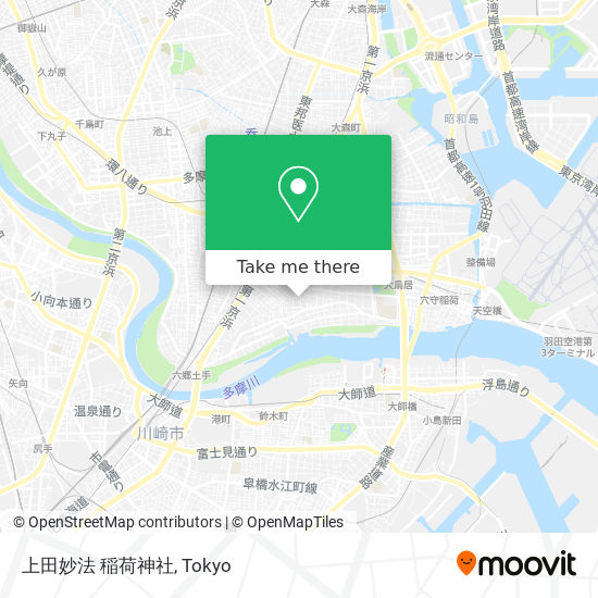 上田妙法 稲荷神社 map