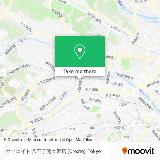 クリエイト 八王子元本郷店 (Create) map