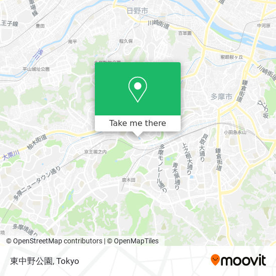 東中野公園 map
