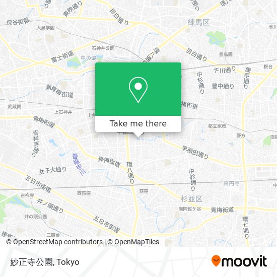 妙正寺公園 map