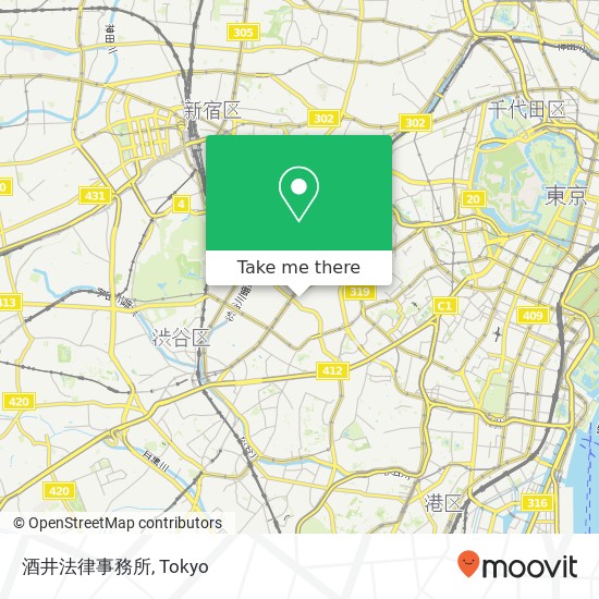 酒井法律事務所 map