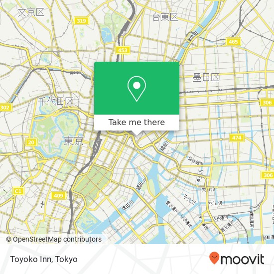 Toyoko Inn map