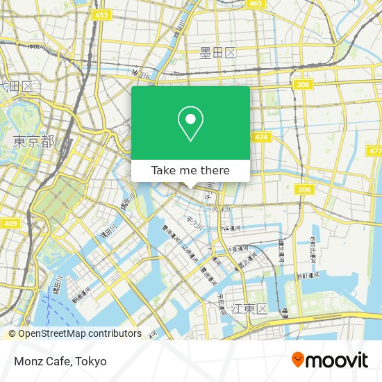Monz Cafe map
