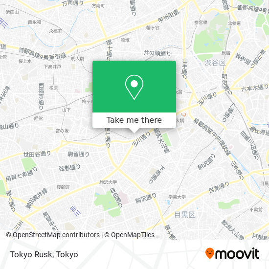 Tokyo Rusk map