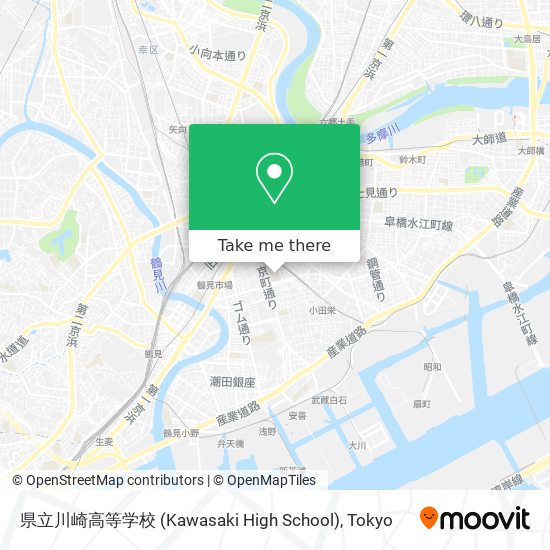 県立川崎高等学校 (Kawasaki High School) map