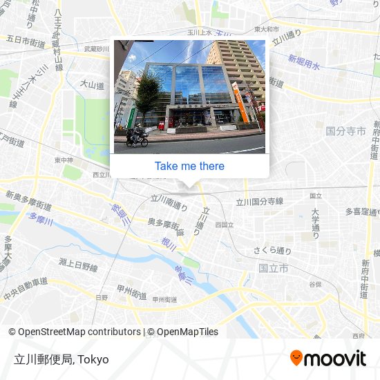 立川郵便局 map
