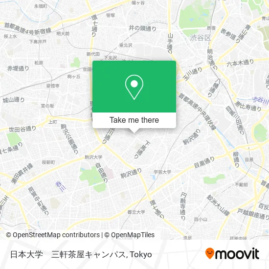 日本大学　三軒茶屋キャンパス map
