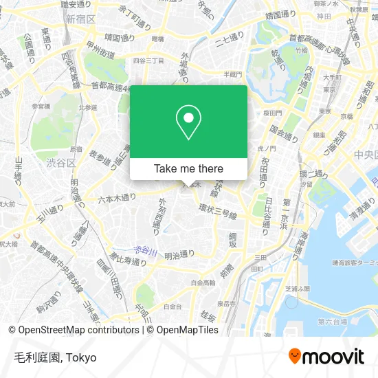 毛利庭園 map