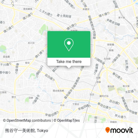熊谷守一美術館 map