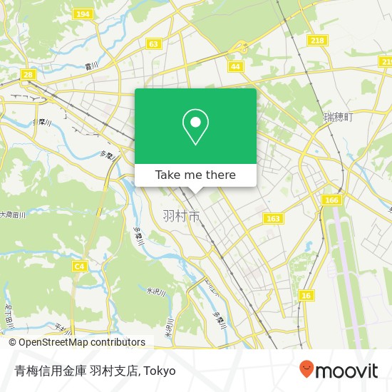 青梅信用金庫 羽村支店 map