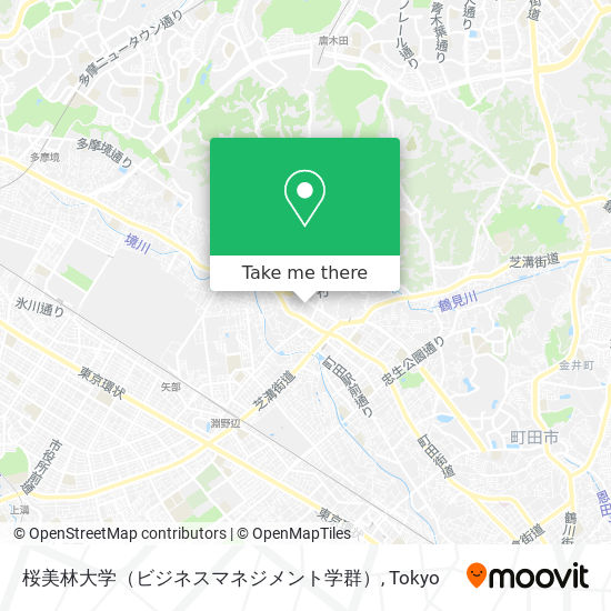 桜美林大学（ビジネスマネジメント学群） map