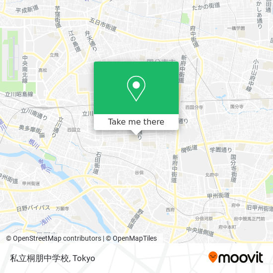 私立桐朋中学校 map
