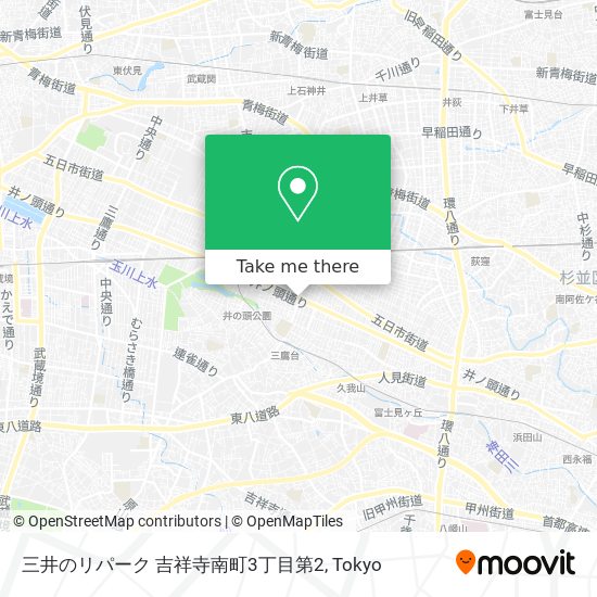 三井のリパーク 吉祥寺南町3丁目第2 map