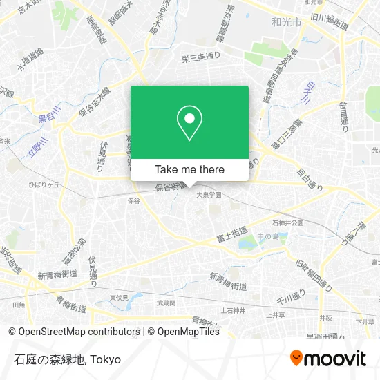 石庭の森緑地 map