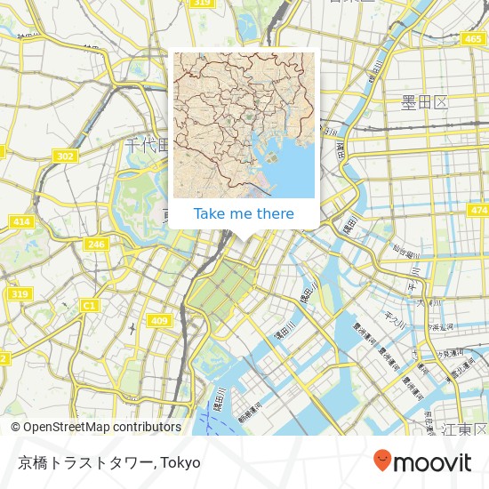 京橋トラストタワー map